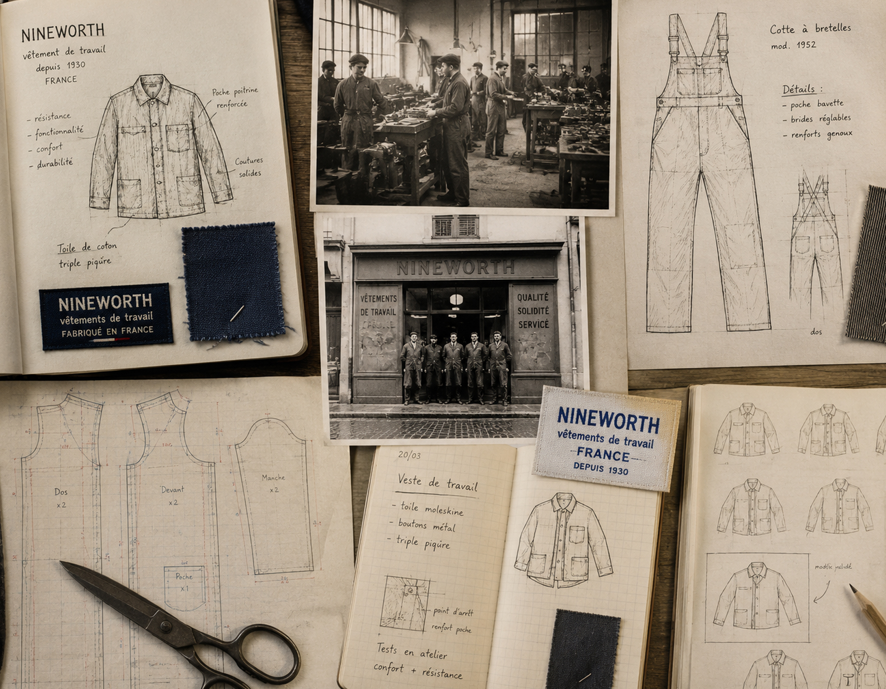 Nineworths design sketches